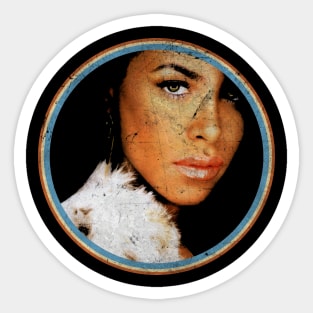 More Than a Woman Elegance Aaliyahs Vintage R&B Couture Sticker